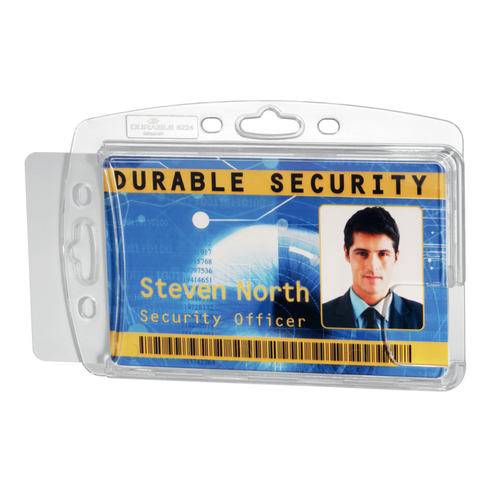 Produktbild för DURABLE korthållare - för 54 x 85 mm - transparent (paket om 10)