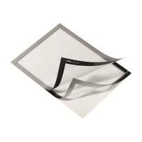 Produktbild för DURABLE DURAFRAME dokumenthållare - för A4 - dubbelsidig - silver (paket om 10)