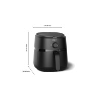 Produktbild för Philips 1000 Series NA120 - varmluftsfritös - svart