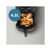 Produktbild för Philips 1000 Series NA120 - varmluftsfritös - svart