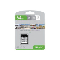 Produktbild för PNY Elite - flash-minneskort - 64 GB - SDXC UHS-I