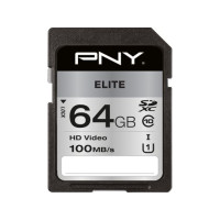 Produktbild för PNY Elite - flash-minneskort - 64 GB - SDXC UHS-I