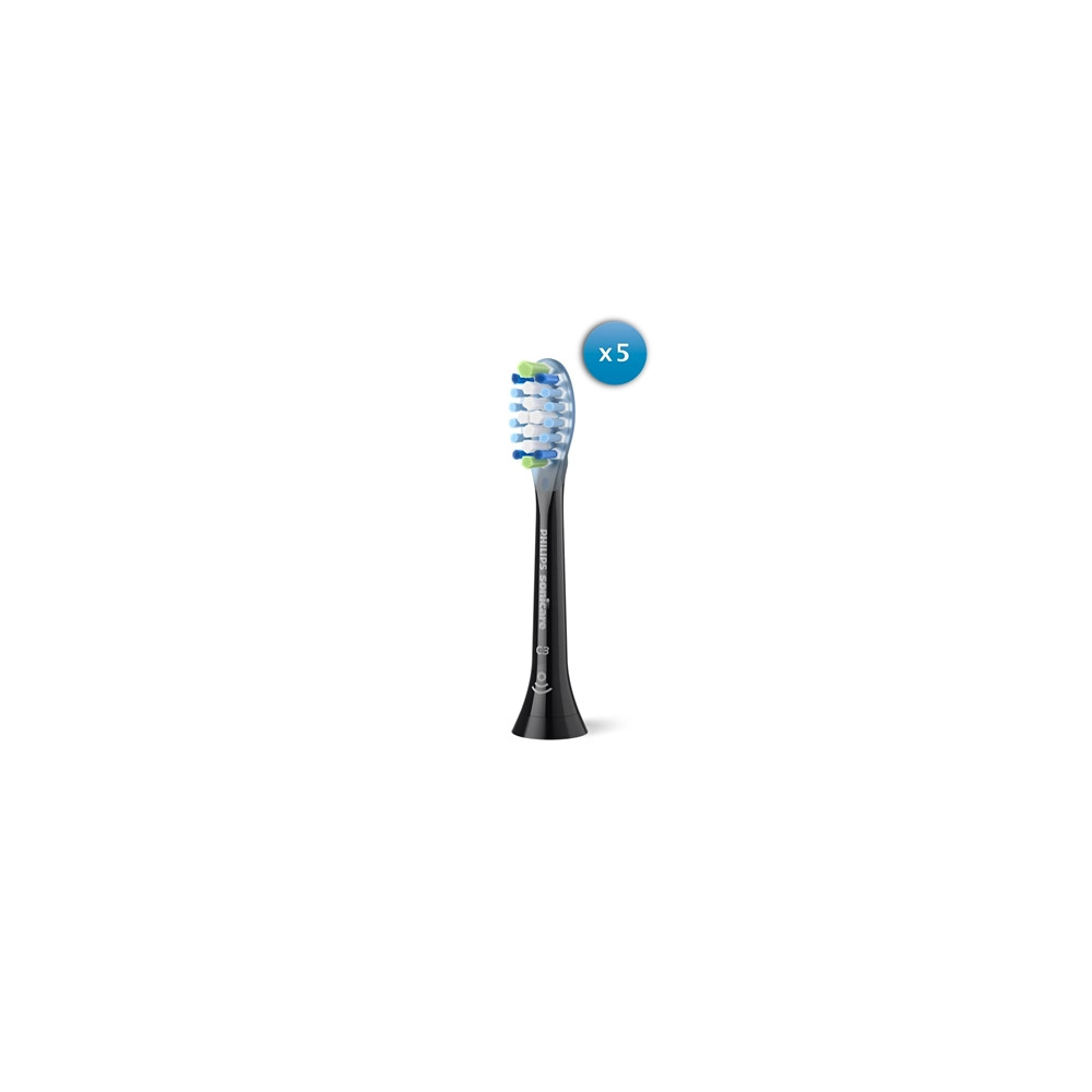 Produktbild för Philips Sonicare C3 Premium Plaque Defence HX9045 - extra tandborsthuvud - svart