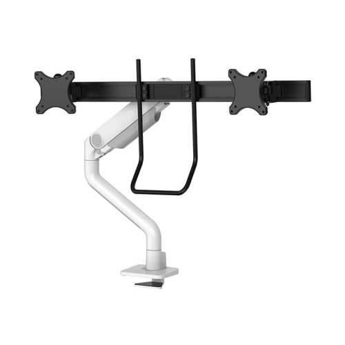 NewStar Neomounts DS75S-950WH2 monteringssats - fullständig rörelse - för 2 LCD-bildskärmar - vit
