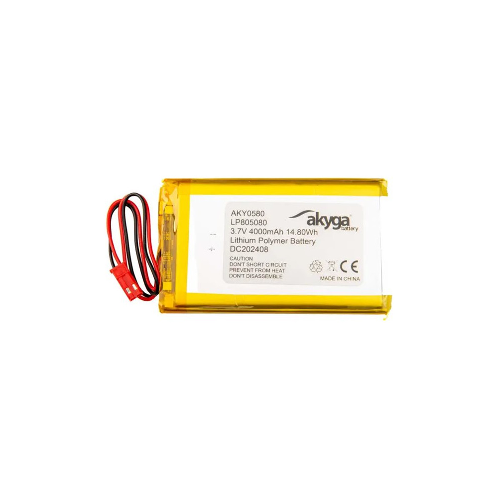 Produktbild för Akyga batteri - 3,7V - Li-pol - JST