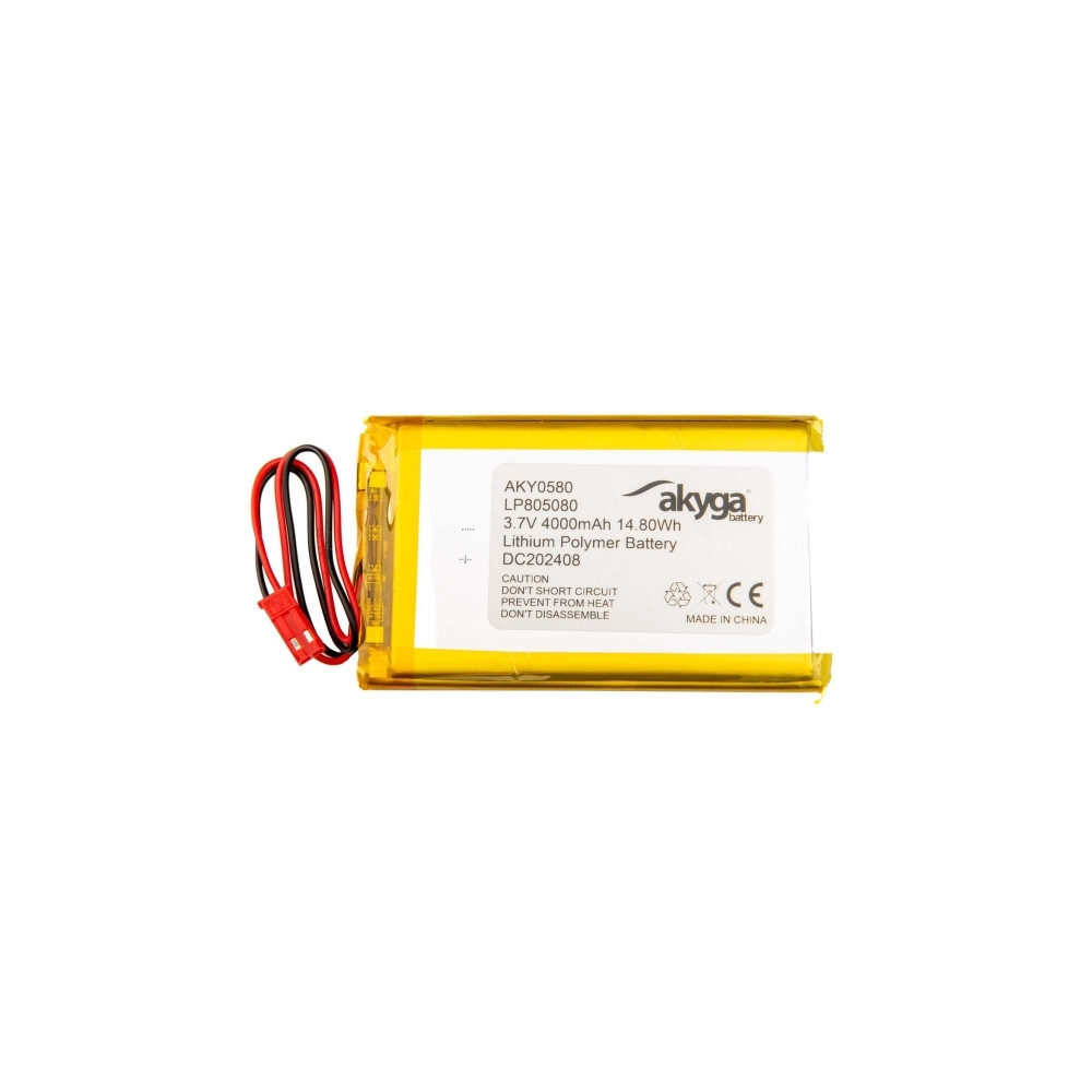 Produktbild för Akyga batteri - 3,7V - Li-pol - JST