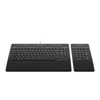 Produktbild för 3Dconnexion Keyboard Pro with Numpad - tangentbord och numerisk knappsats - QWERTY - Nordisk Inmatningsenhet