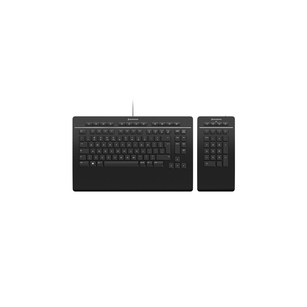 Produktbild för 3Dconnexion Keyboard Pro with Numpad - tangentbord och numerisk knappsats - QWERTY - Nordisk Inmatningsenhet