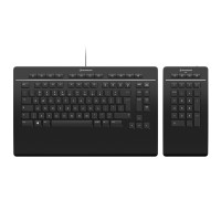 Produktbild för 3Dconnexion Keyboard Pro with Numpad - tangentbord och numerisk knappsats - QWERTY - Nordisk Inmatningsenhet