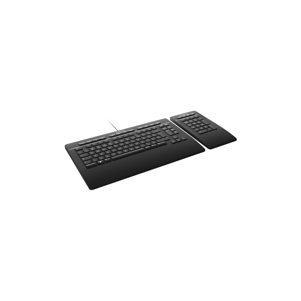 Produktbild för 3Dconnexion Keyboard Pro with Numpad - tangentbord och numerisk knappsats - QWERTY - Nordisk Inmatningsenhet