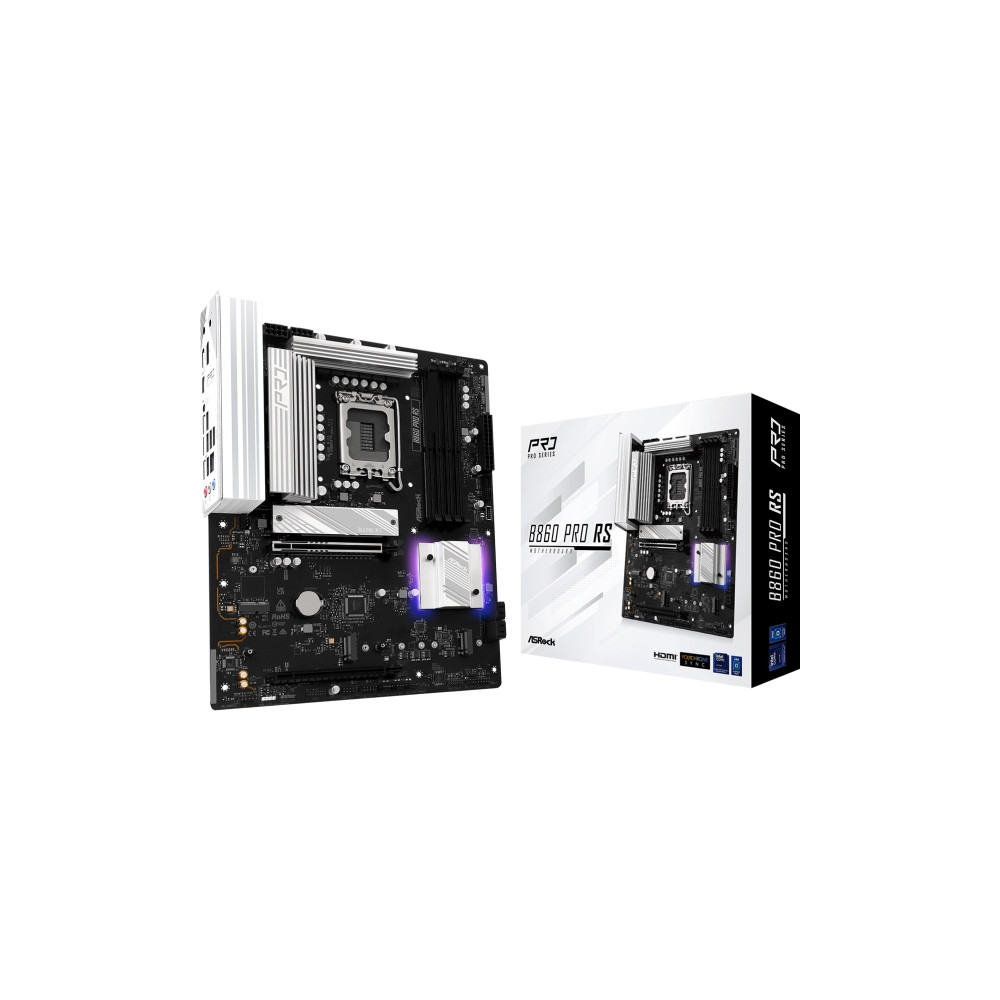 Produktbild för ASRock B860 PRO RS - moderkort - ATX - LGA1851-uttag - B860