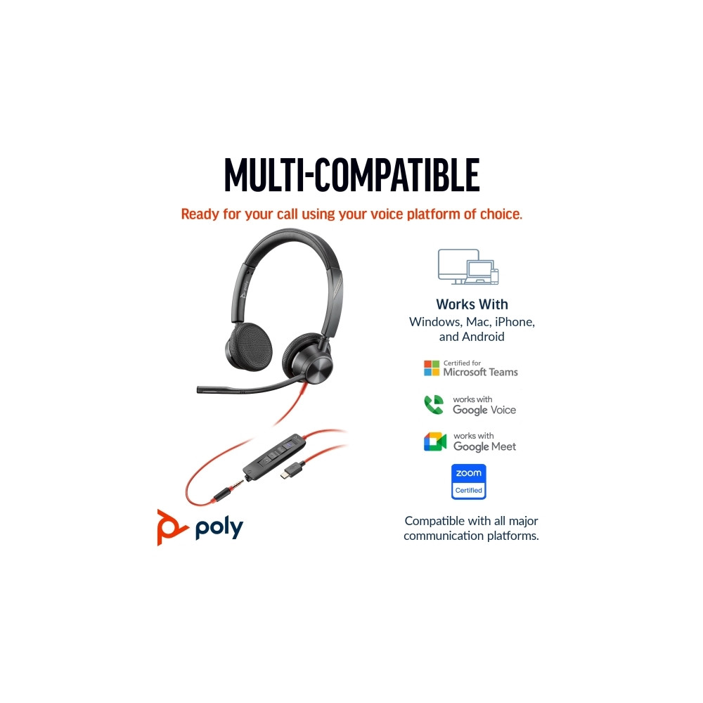 Produktbild för HP Poly Blackwire 3325