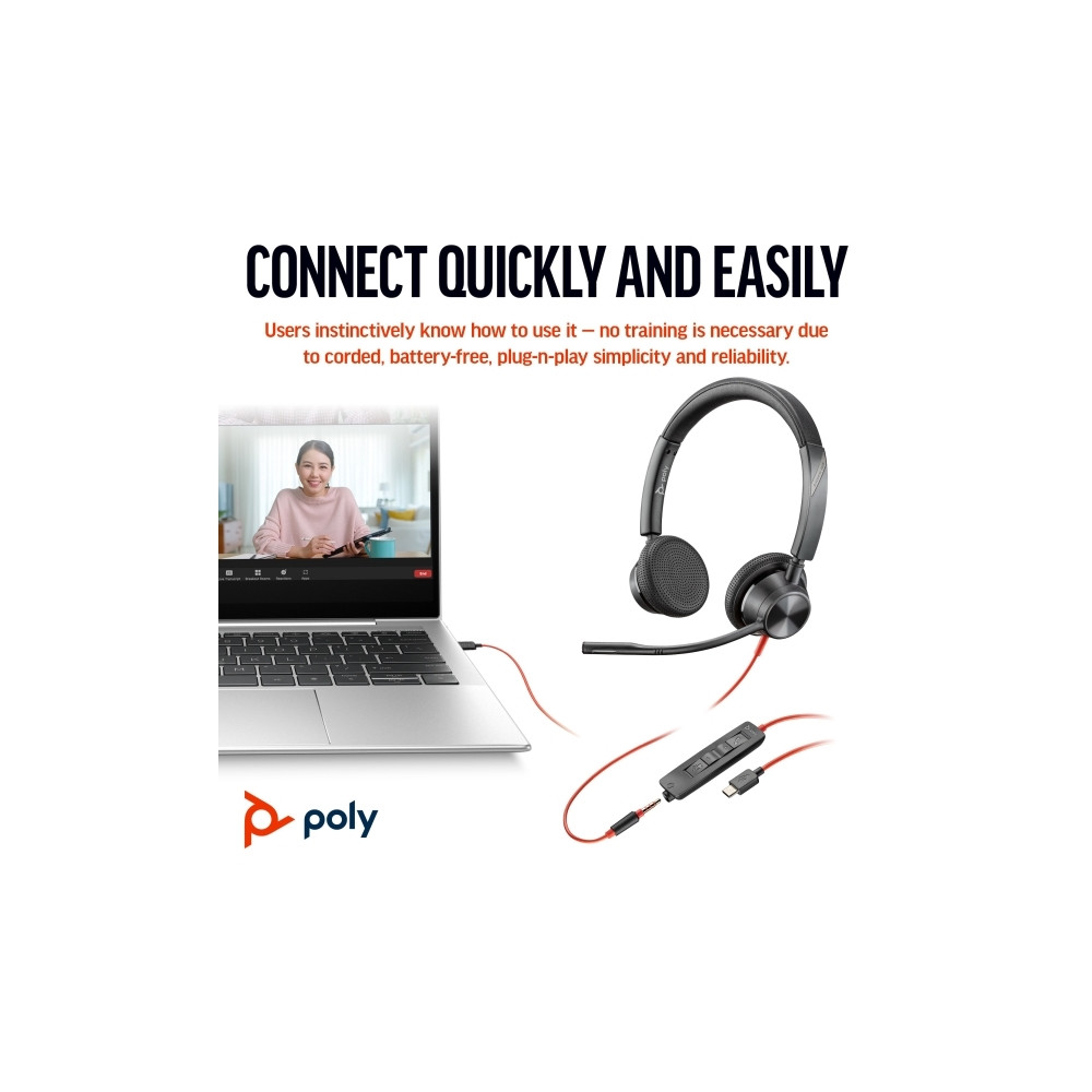 Produktbild för HP Poly Blackwire 3325