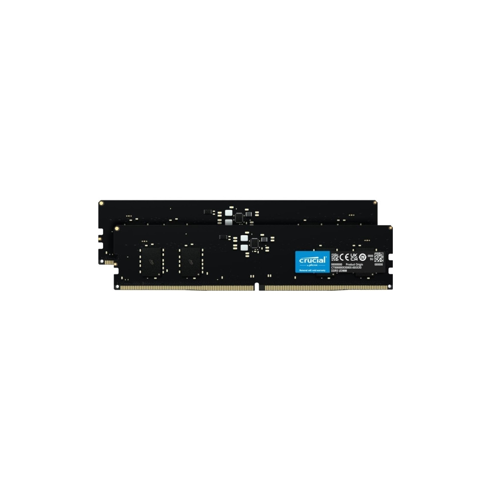 Produktbild för Crucial - DDR5 - sats - 32 GB: 2 x 16 GB - DIMM 288-pin / PC5-38400 - ej buffrad