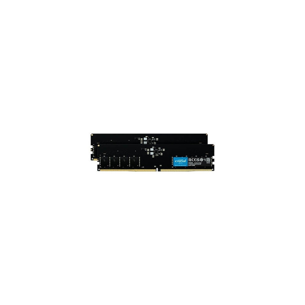 Produktbild för Crucial - DDR5 - sats - 32 GB: 2 x 16 GB - DIMM 288-pin / PC5-38400 - ej buffrad