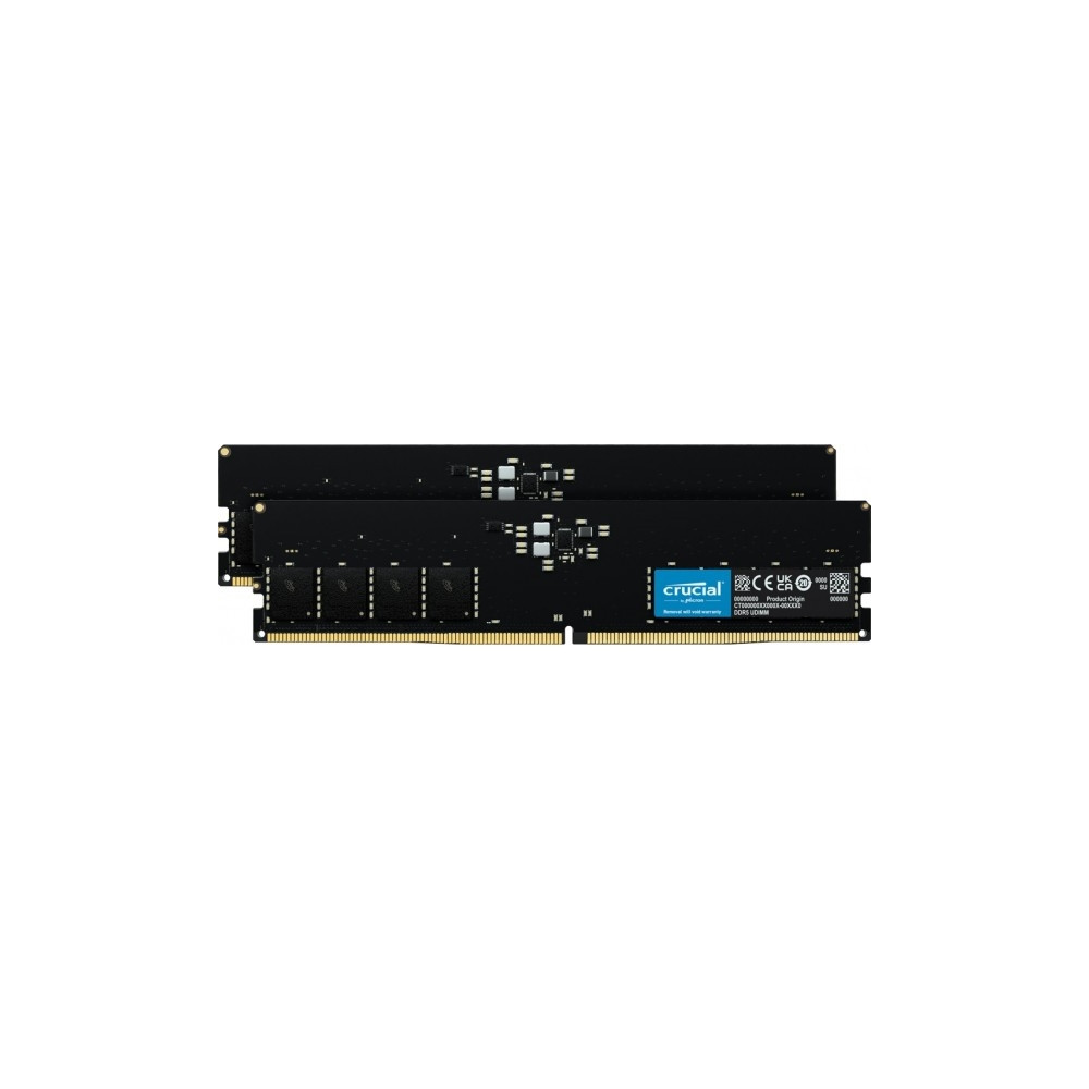 Produktbild för Crucial - DDR5 - sats - 32 GB: 2 x 16 GB - DIMM 288-pin / PC5-38400 - ej buffrad