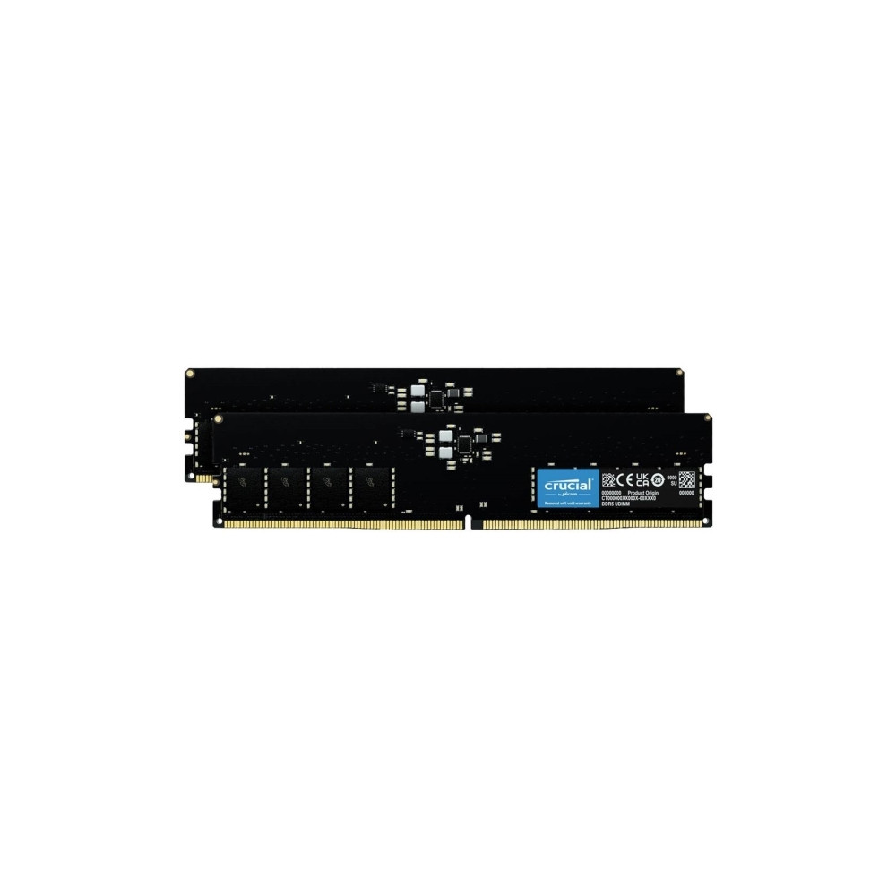 Produktbild för Crucial - DDR5 - sats - 32 GB: 2 x 16 GB - DIMM 288-pin / PC5-38400 - ej buffrad