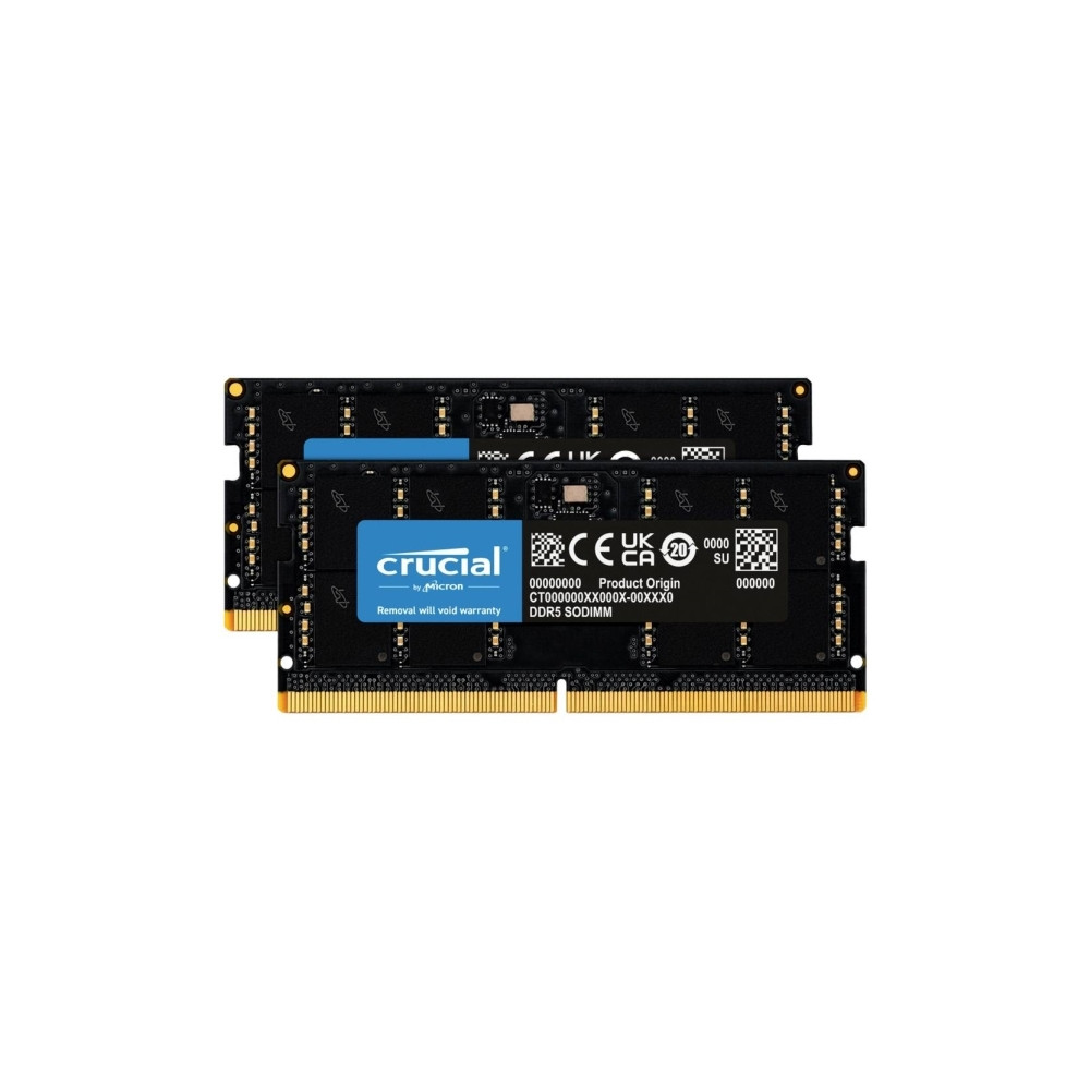 Produktbild för Crucial - DDR5 - sats - 64 GB: 2 x 32 GB - SO DIMM 262-pin / PC5-44800