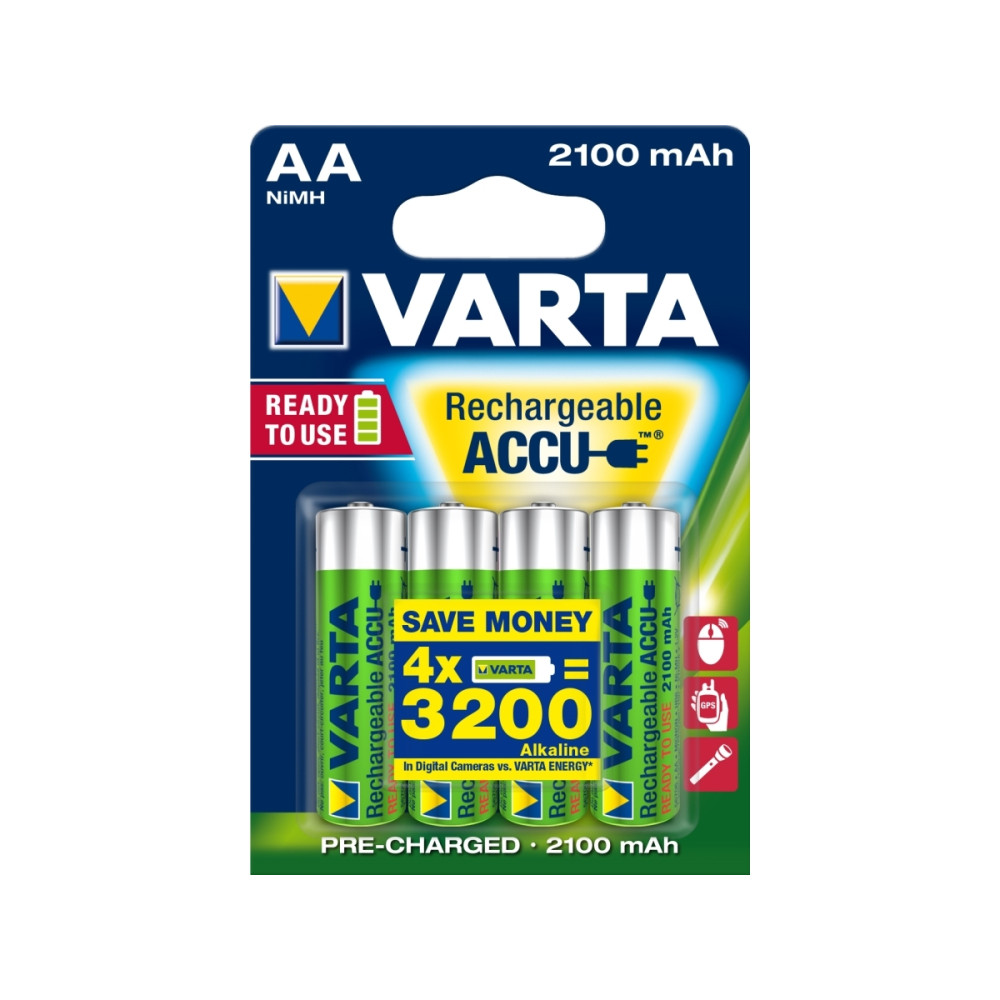 Produktbild för Varta batteri - 4 x AA / HR6 - NiMH
