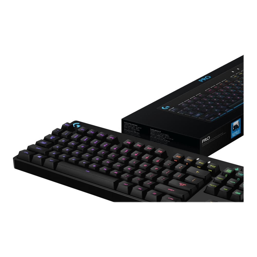 Produktbild för Logitech G Pro Mechanical Gaming Keyboard - tangentbord - hela norden - svart Inmatningsenhet