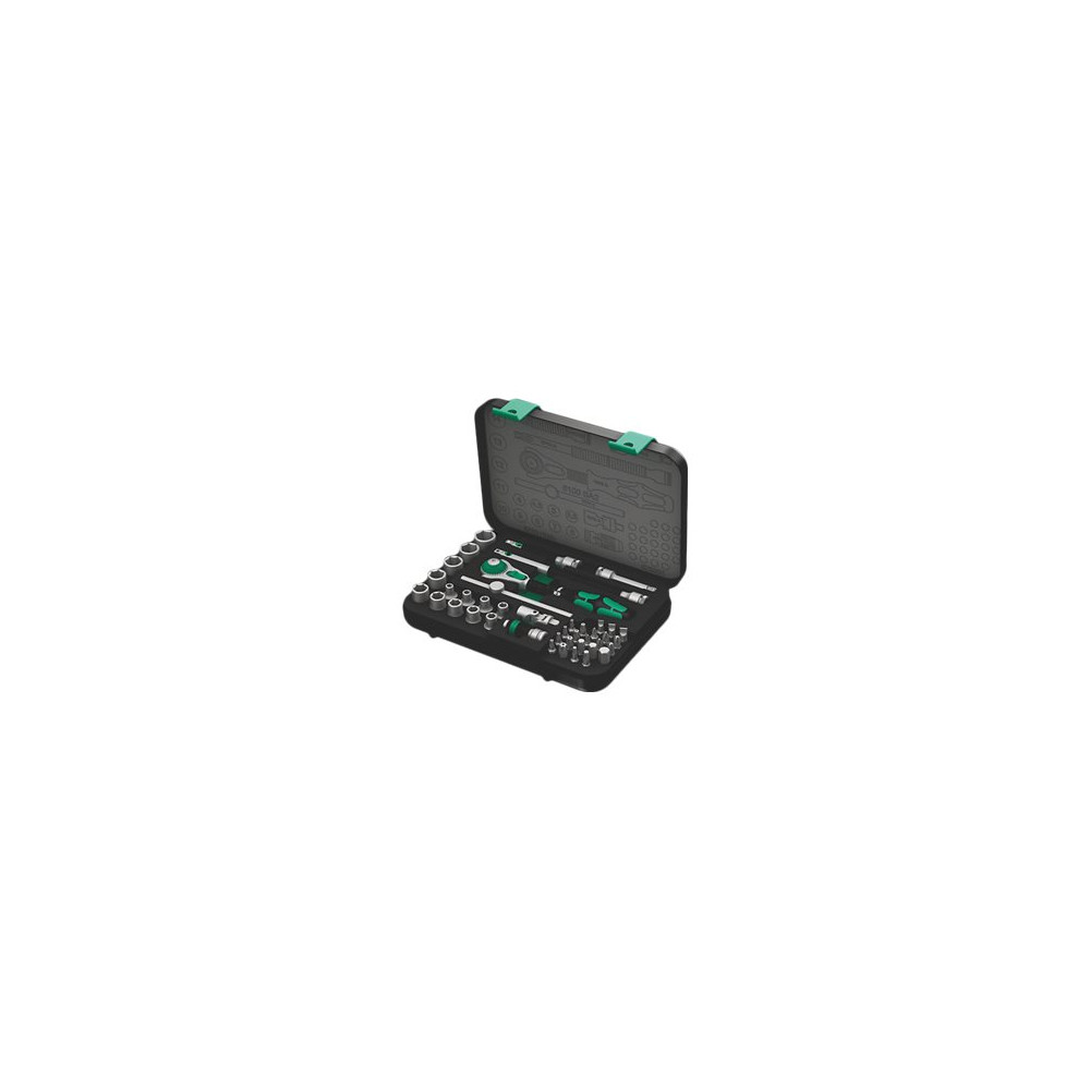 Produktbild för Wera Zyklop 8100 SA 2 - ratcheting screwdriver with bit and socket set - 42 delar