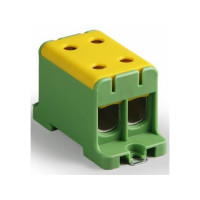 Produktbild för ENSTO genomgångsplint PE 16-95mm² skruvterminal GUL/GRÖN dub...