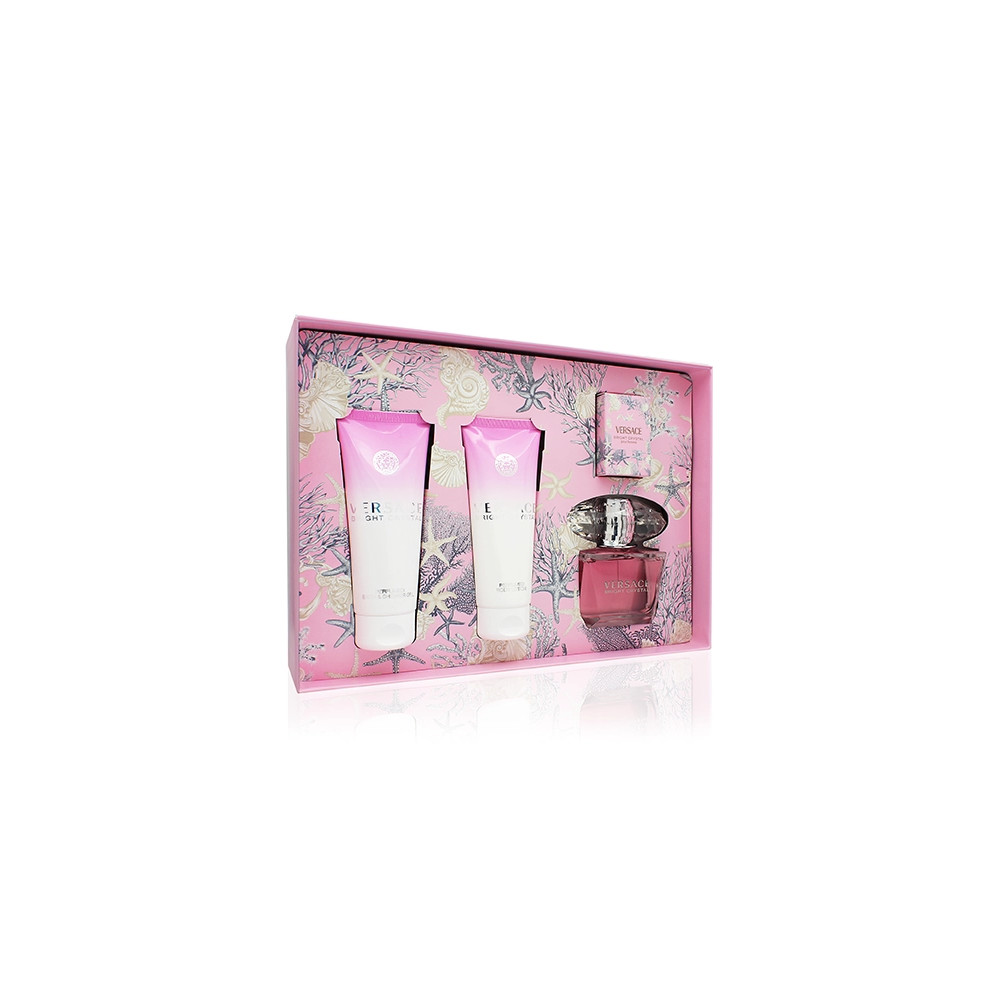Produktbild för Versace Bright Crystal SET W (EDT 90ml + BL 100ml + SG 100ml + EDT 5ml)