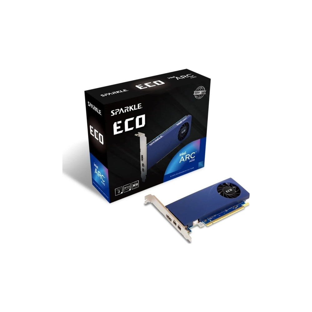 Produktbild för SPARKLE Intel Arc A310 ECO - grafikkort - Arc A310 - 4 GB