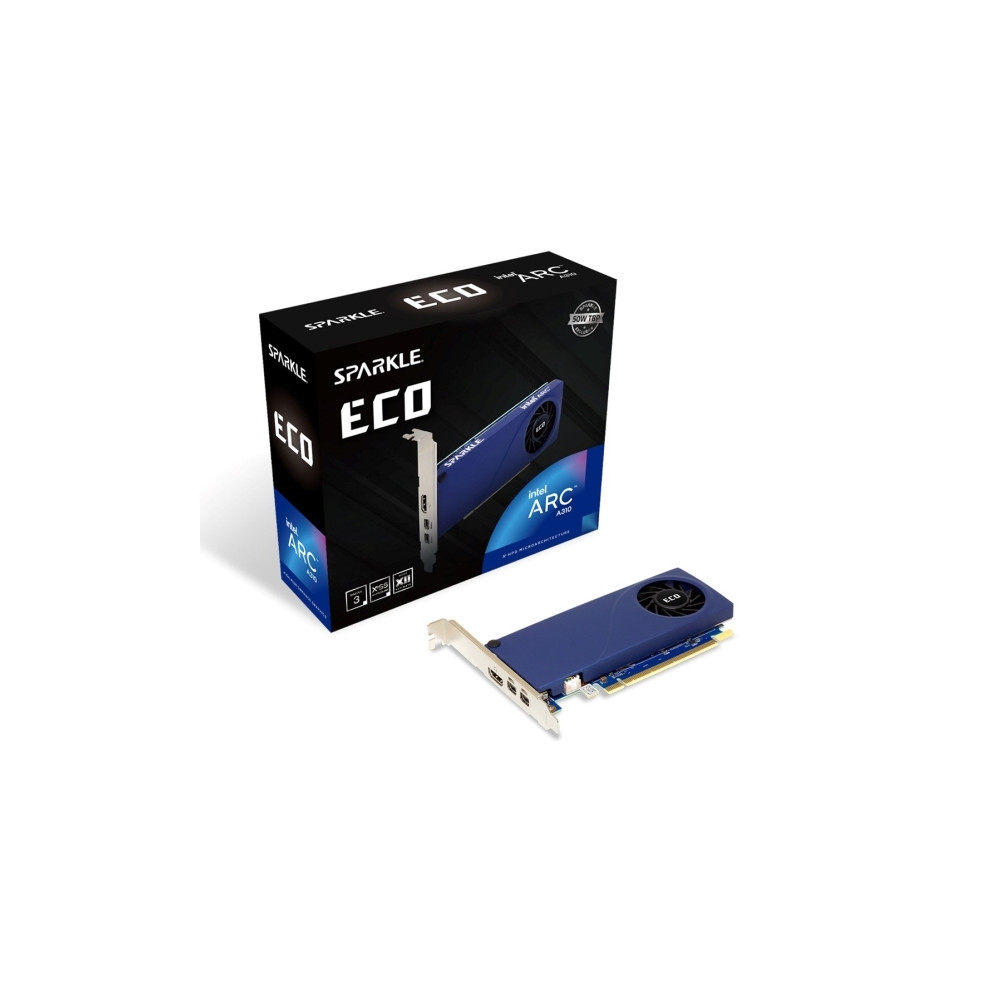 Produktbild för SPARKLE Intel Arc A310 ECO - grafikkort - Arc A310 - 4 GB