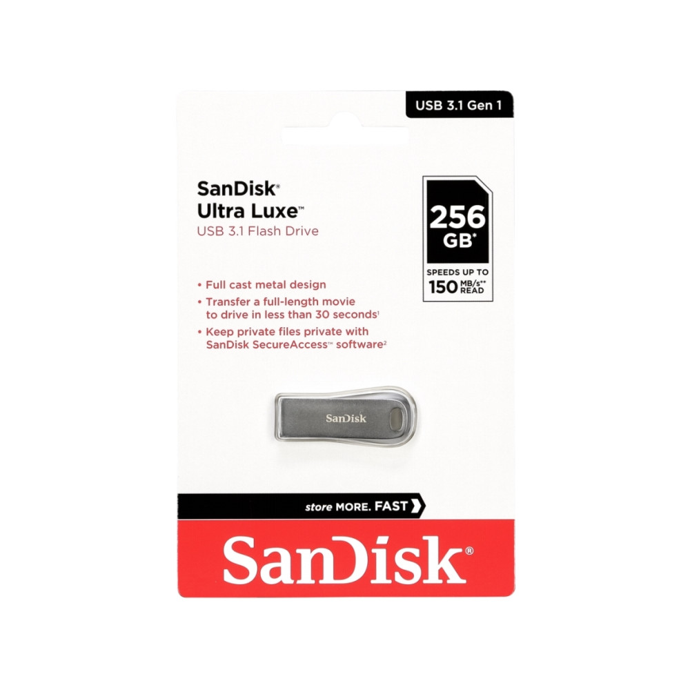 Produktbild för SanDisk Ultra Luxe - USB flash-enhet - 256 GB