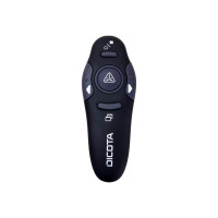 Produktbild för DICOTA Pin Point Wireless Laser Pointer - projektorpekenhet - svart