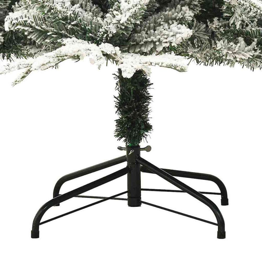 Produktbild för Konstgjord Förbelyst Julgran med Bollsats Grön 150 cm