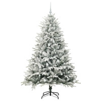 Produktbild för Konstgjord Förbelyst Julgran med Bollsats Grön 180 cm