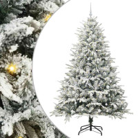 Produktbild för Konstgjord Förbelyst Julgran med Bollsats Grön 240 cm