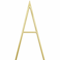 Produktbild för Metall julgran med stativ Guld 90 cm Pulverlackerad stål