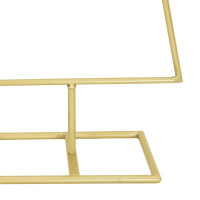 Produktbild för Metall julgran med stativ Guld 90 cm Pulverlackerad stål