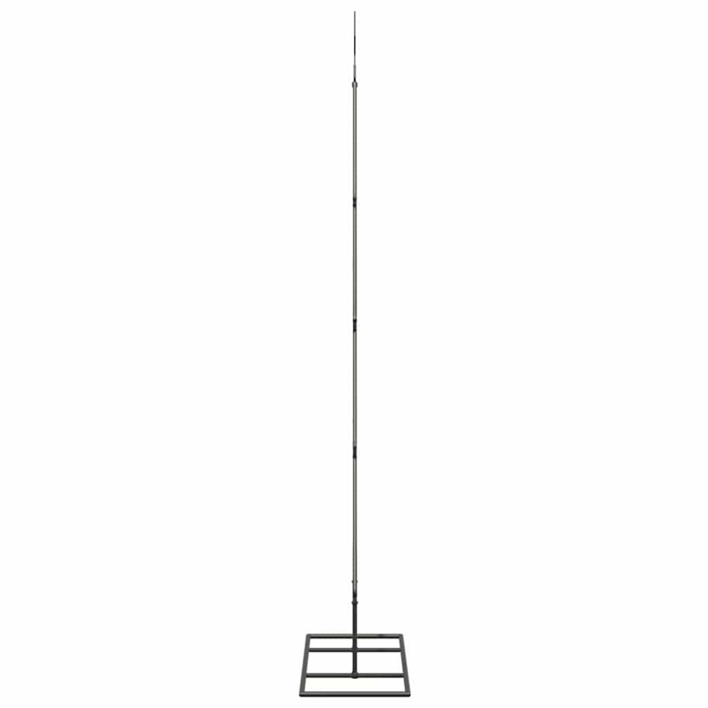 Produktbild för Metall julgran med stativ Svart 125 cm Stål