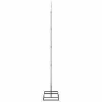 Produktbild för Metall julgran med stativ Svart 125 cm Stål