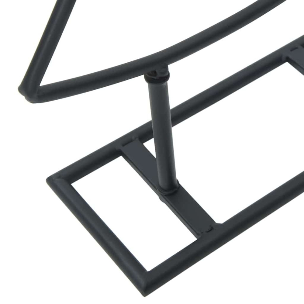Produktbild för Metall julgran med stativ Svart 125 cm Stål