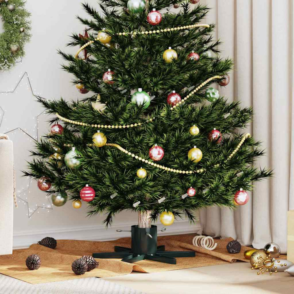 Produktbild för Julgranställ 1.73 med vattentank Grön 50 x 50 x 15,5 cm Stål