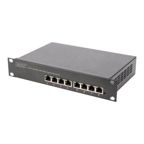 Digitus DIGITUS Professional DN-95317 - switch - 8 portar - ohanterad