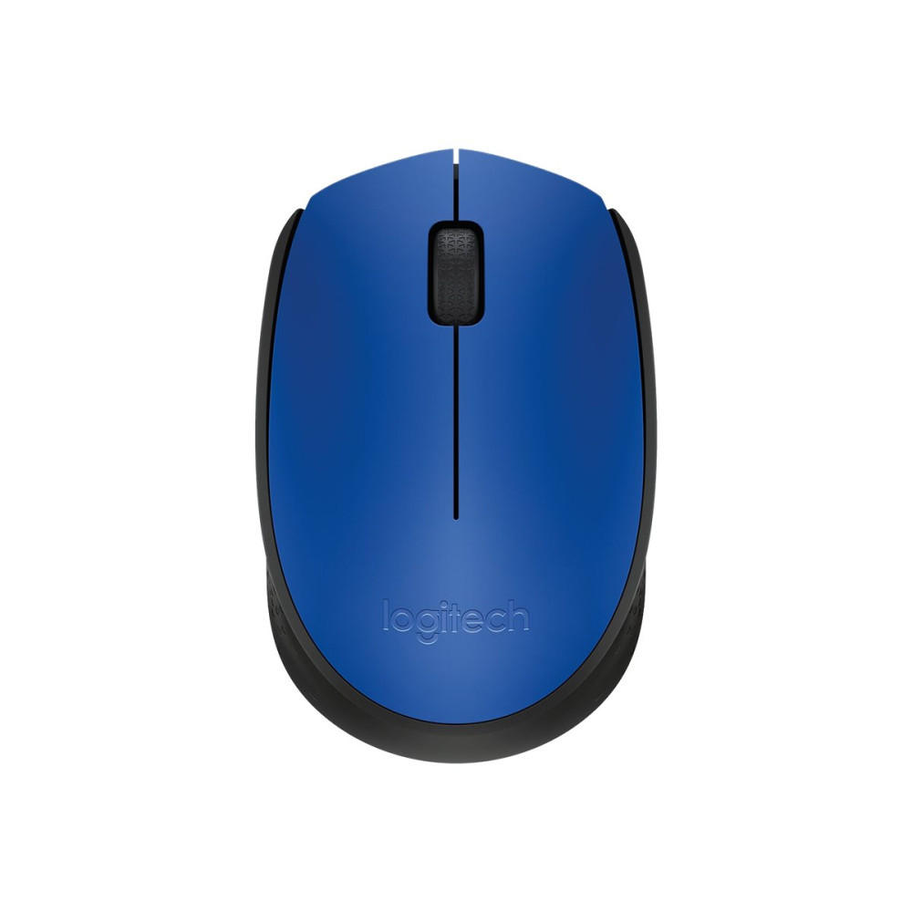 Produktbild för Logitech M171 - mus - 2.4 GHz - svart, blå