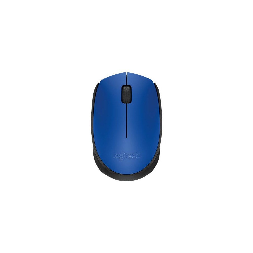 Produktbild för Logitech M171 - mus - 2.4 GHz - svart, blå