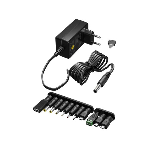 Goobay goobay strömadapter - universell - DC-jack 5,5 x 2,1 mm - 7.2 Watt