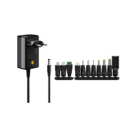 Produktbild för goobay strömadapter - universell - DC-jack 5,5 x 2,1 mm - 7.2 Watt