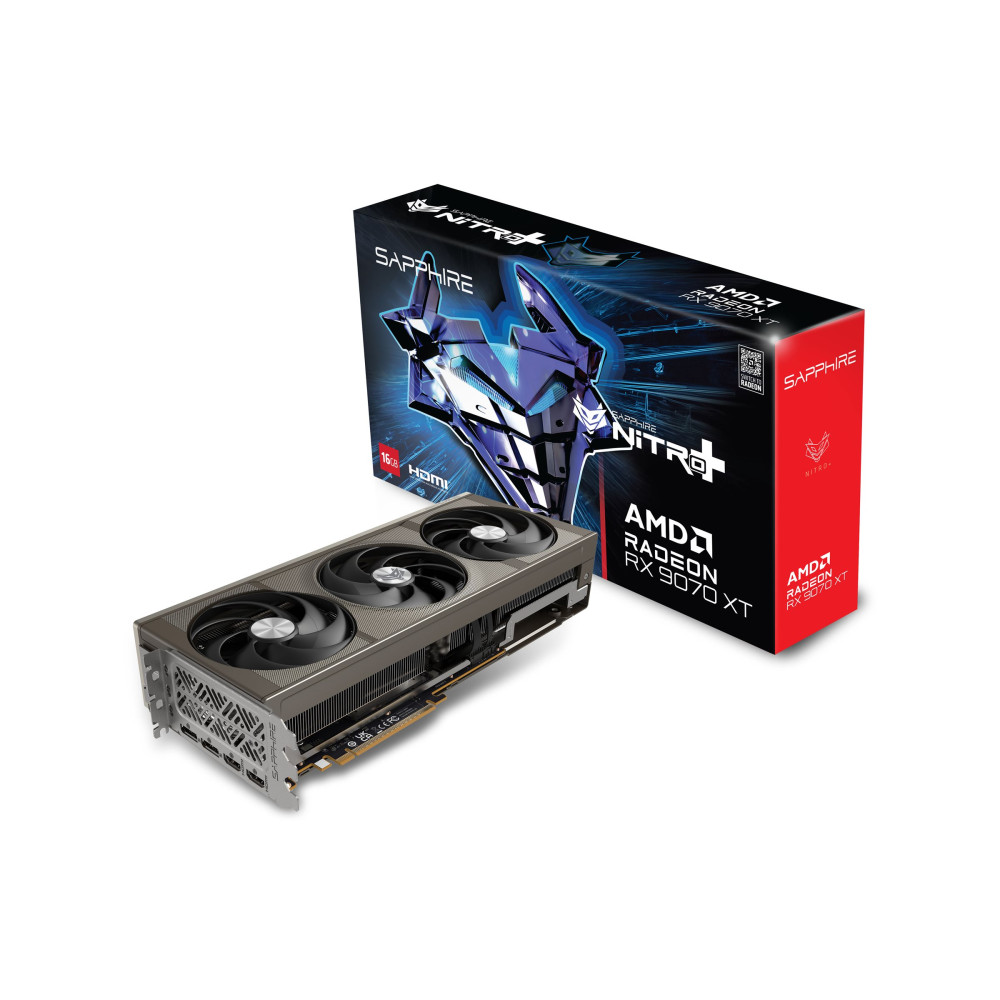 Produktbild för Sapphire NITRO+ RX 9070 XT - grafikkort - Radeon RX 9070 XT - 16 GB
