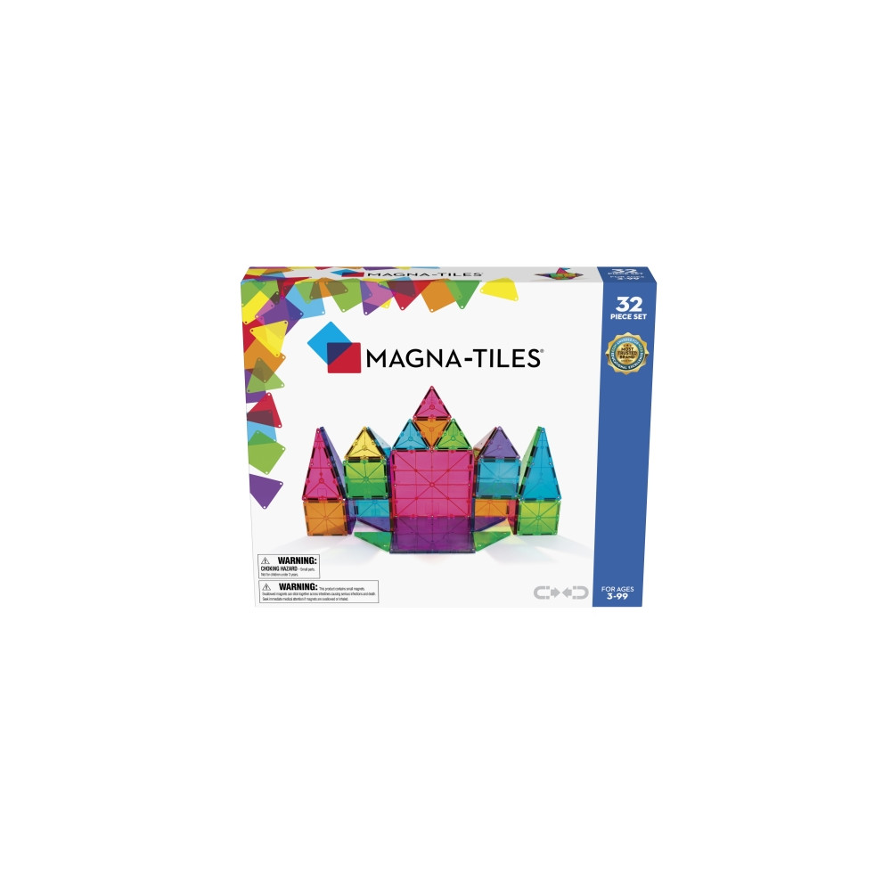 Produktbild för Magna-Tiles Clear Colours 32 pcs