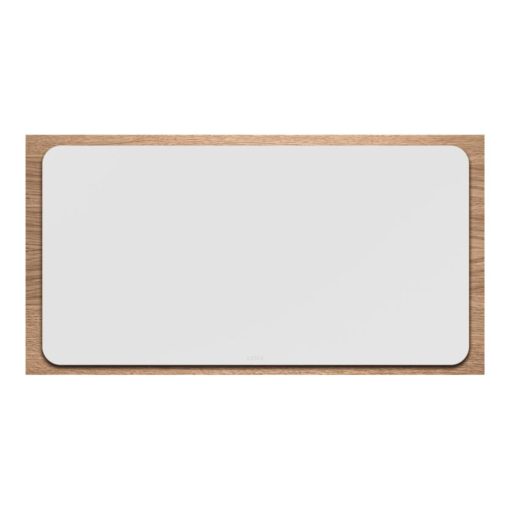Produktbild för Leitz FEEL GOOD skrivbordsstöd - 70 x 36 cm - läder - grå