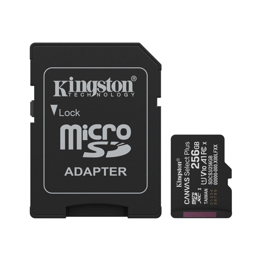 Produktbild för Kingston Canvas Select Plus - flash-minneskort - 256 GB - mikroSDXC UHS-I