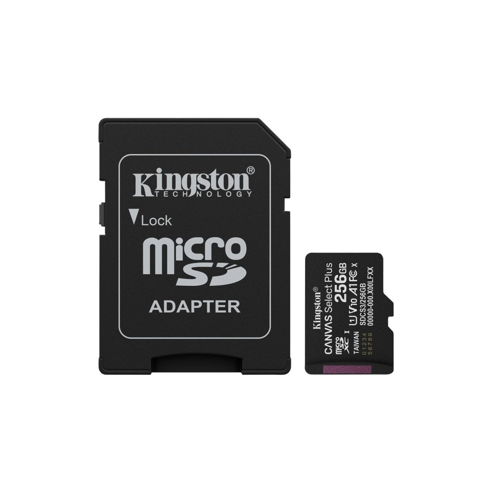 Produktbild för Kingston Canvas Select Plus - flash-minneskort - 256 GB - mikroSDXC UHS-I